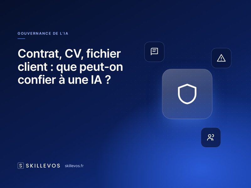 Contrat, CV, fichier client : que peut-on confier à une IA ?