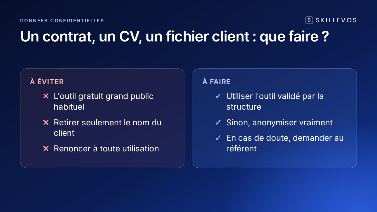 Données confidentielles et IA : les mauvais et les bons réflexes