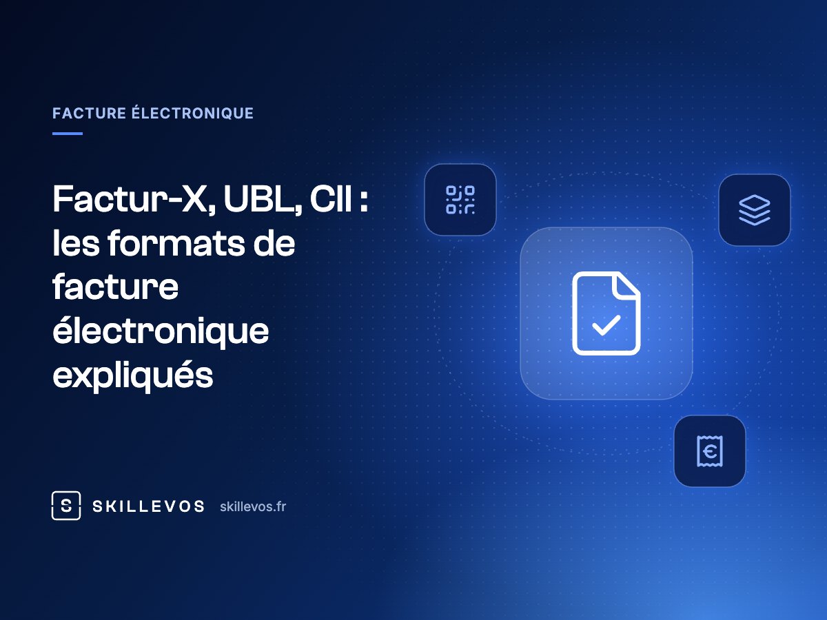 Factur-X, UBL, CII : les formats de facture électronique expliqués