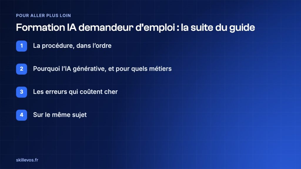 formation IA demandeur d’emploi : suite du guide