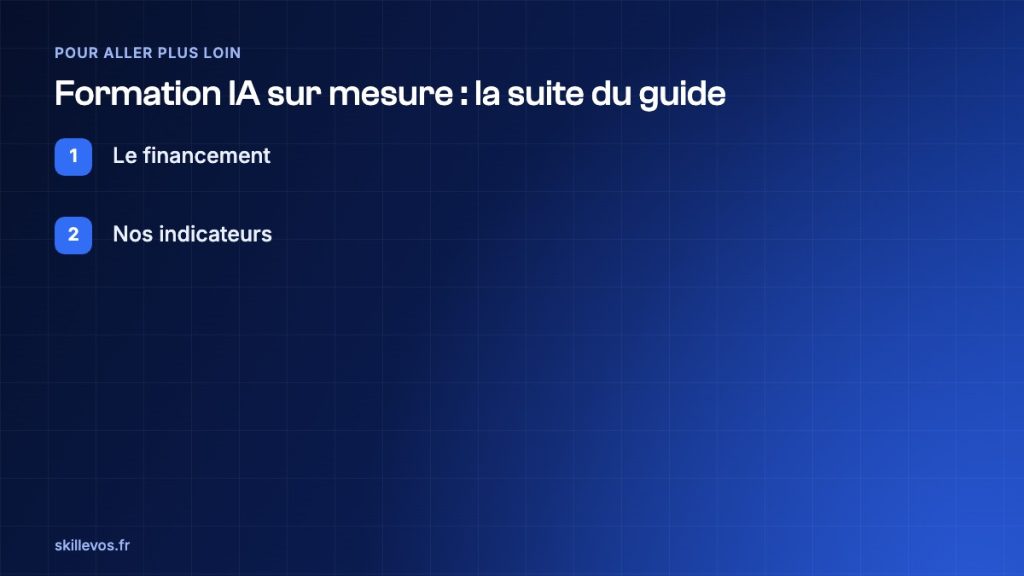 formation IA sur mesure : suite du guide
