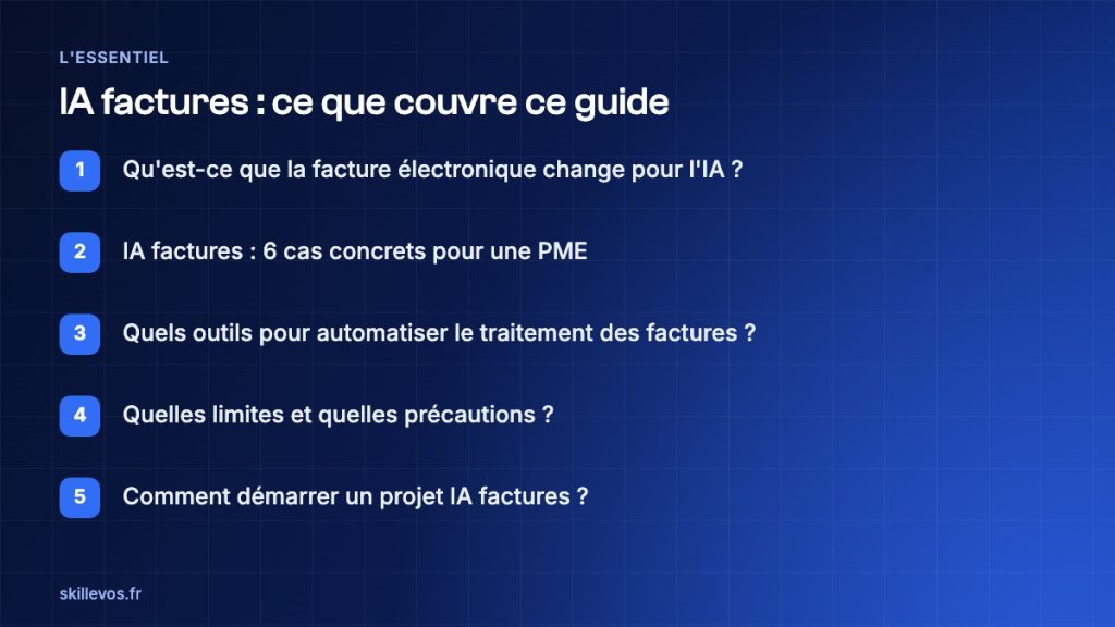 IA factures : les points clés