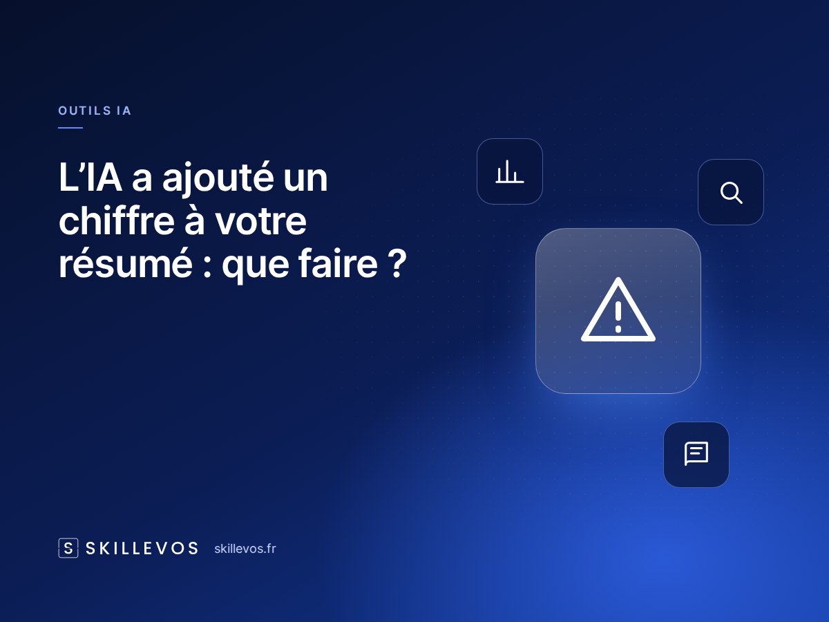 L'IA a ajouté un chiffre à votre résumé : que faire ?