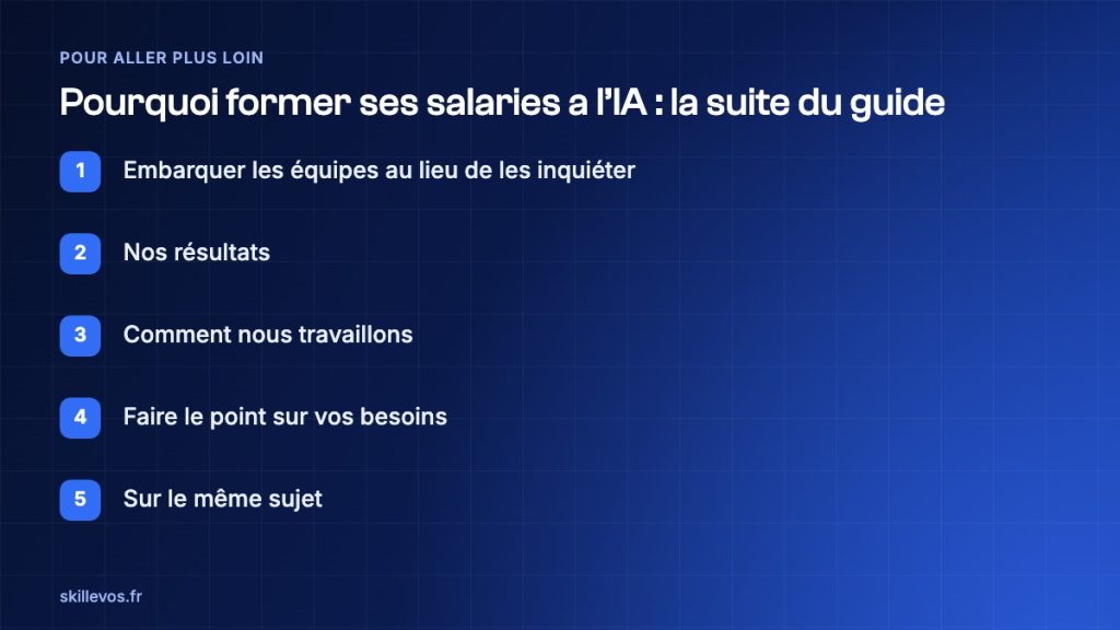 pourquoi former ses salaries a l’IA : suite du guide