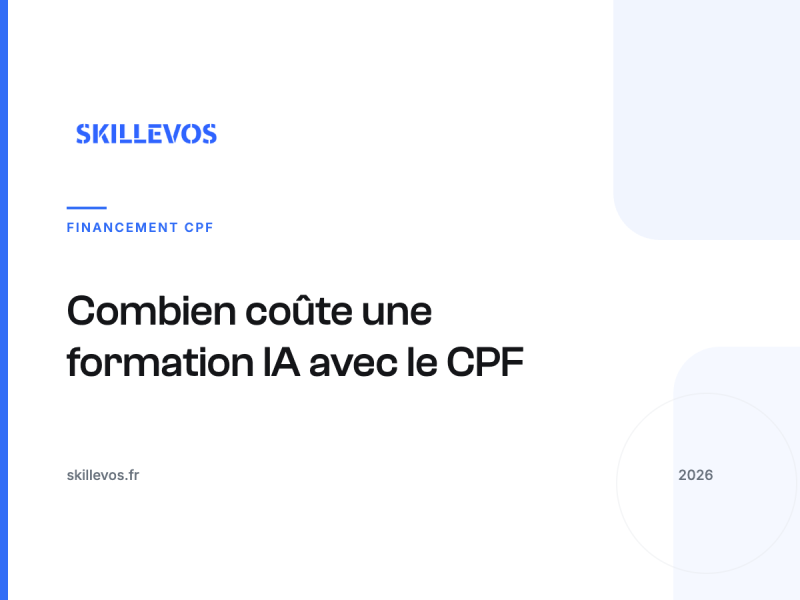 Combien coûte une formation IA avec le CPF en 2026